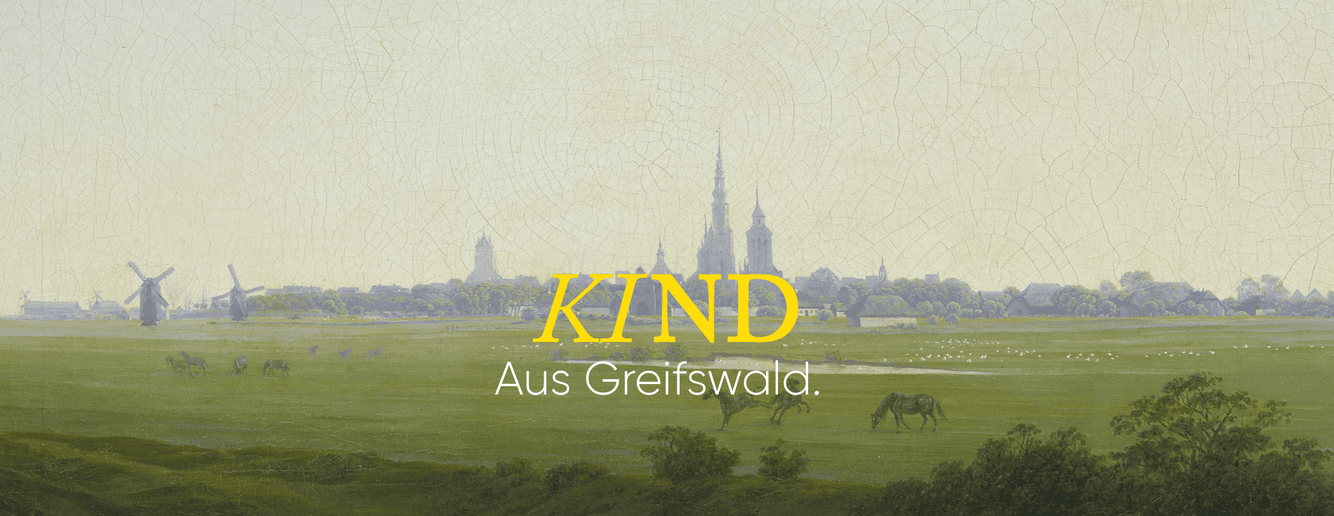 Caspar David Friedrich, Wiesen bei Greifswald, 1821/1822, © Hamburger Kunsthalle/bpk/Foto: Elke Walford